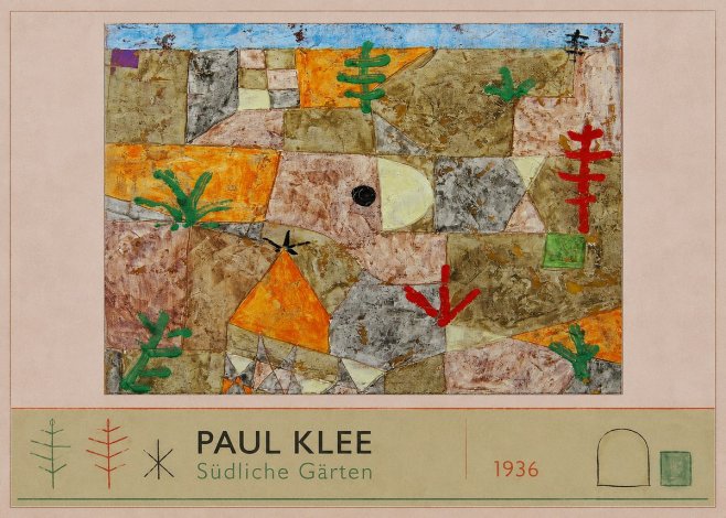 Paul Klee Südliche Gärten No2 - Plakat