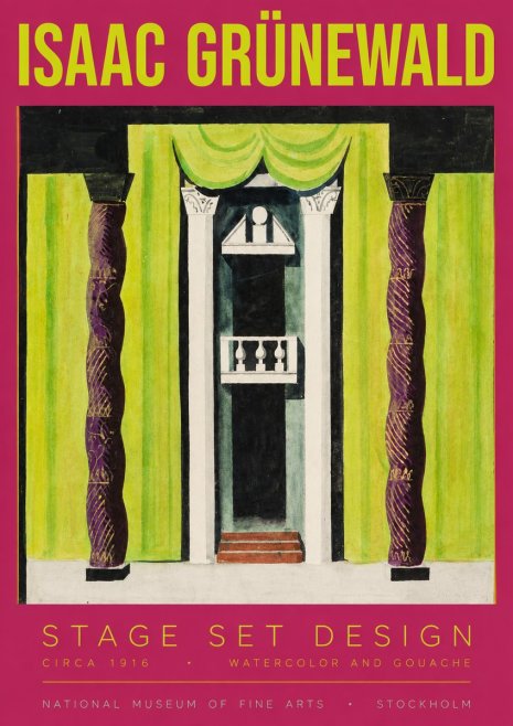 Isaac Grünewald Stage Set Design No3 - Plakat