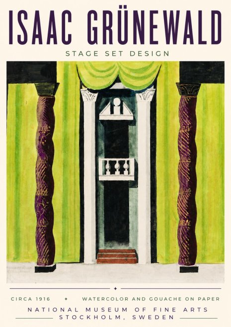 Isaac Grünewald Stage Set Design No6 - Plakat