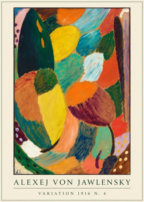 Alexej von Jawlensky Variation 1916 N.4 No4 - Plakat