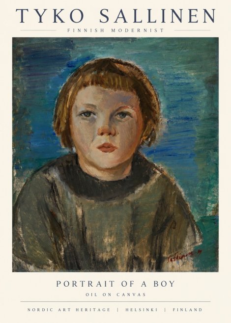 Tyko Sallinen Portrait of a Boy No1 - Plakat
