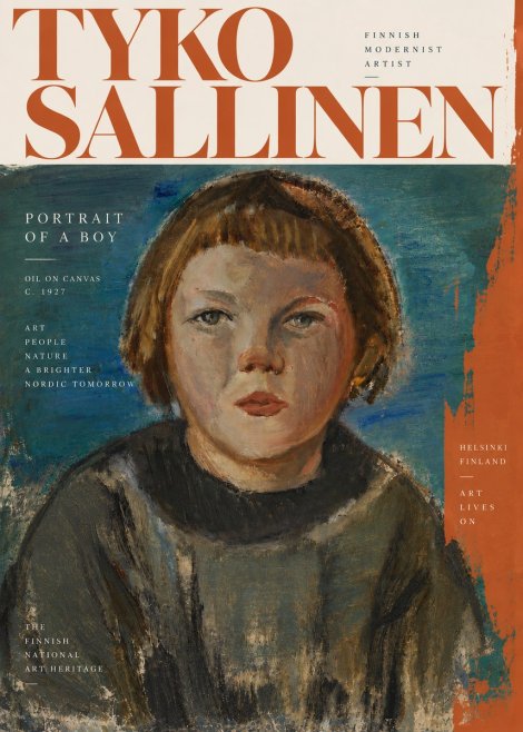 Tyko Sallinen Portrait of a Boy No3 - Plakat