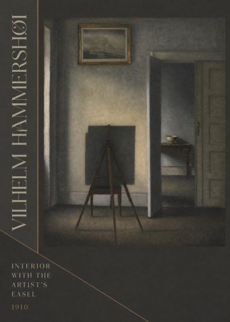 Vilhelm Hammershøi Interior with the Artist's Easel II No6 - Plakat