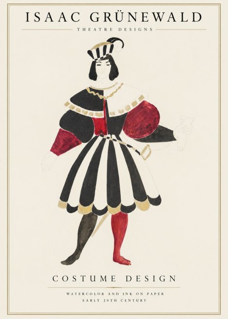 Isaac Grünewald Costume Design XI No1 - Plakat
