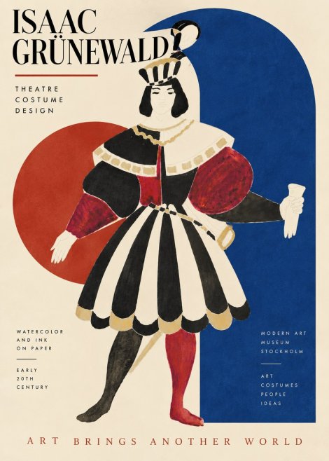 Isaac Grünewald Costume Design XI No5 - Plakat