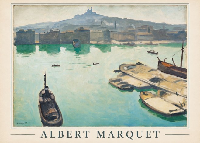 Albert Marquet Port of Marseille No1 - Plakat