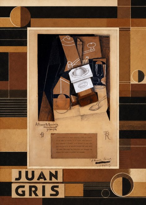 Juan Gris Still Life with Coffee Grinder II No3 - Plakat