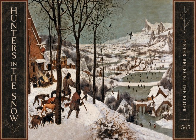 Pieter Bruegel Hunters in the Snow No4 - Plakat