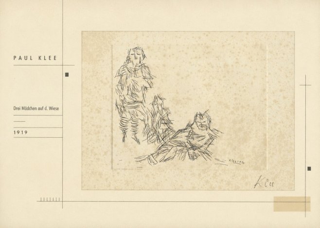 Paul Klee Drei Mädchen Auf D. Wiese No2 - Plakat