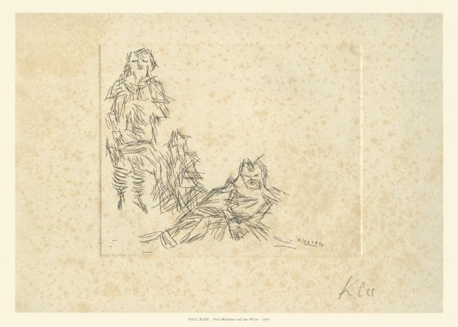 Paul Klee Drei Mädchen Auf D. Wiese No6 - Plakat