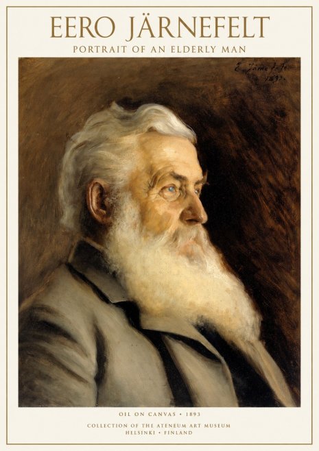 Eero Järnefelt Portrait of an Elderly Man No1 - Plakat