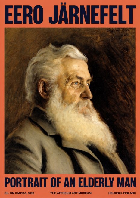 Eero Järnefelt Portrait of an Elderly Man No2 - Plakat