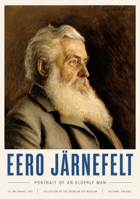 Eero Järnefelt Portrait of an Elderly Man No6 - Plakat