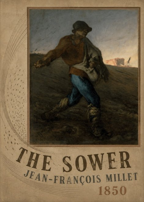 Jean-François Millet The Sower II No2 - Plakat