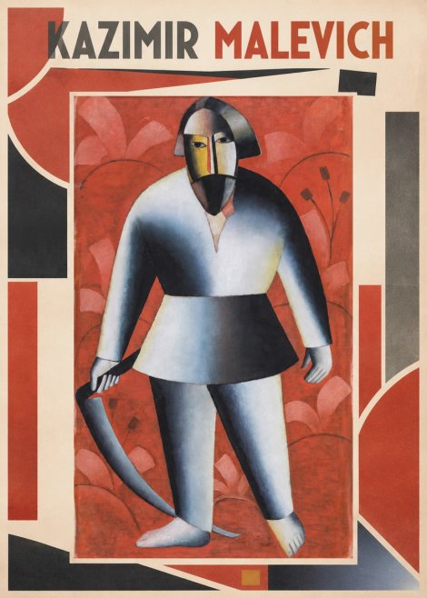 Kazimir Malevich Peasant with Scythe No1 - Plakat