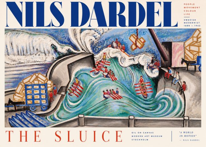 Nils Dardel The Sluice No5 - Plakat