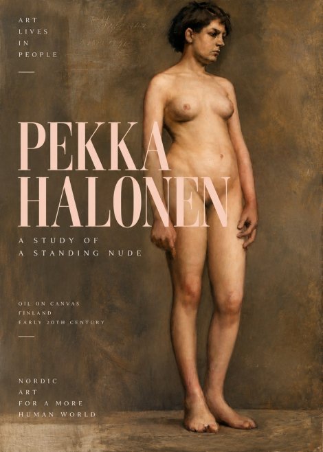 Pekka Halonen A Study of a Standing Nude No2 - Plakat