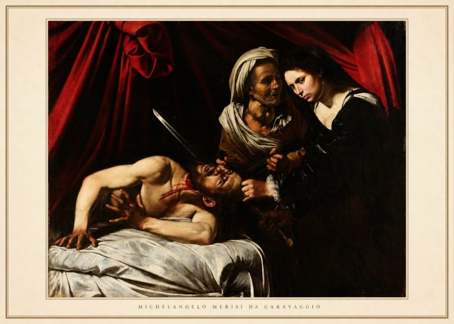 Michelangelo Merisi da Caravaggio Judith Beheading Holofernes III No4 - Plakat