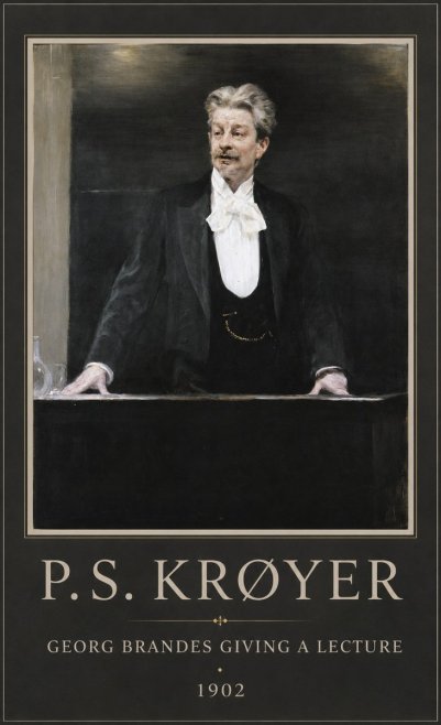P.S. Krøyer Georg Brandes Giving a Lecture No1 - Plakat
