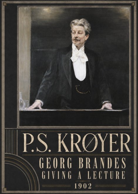 P.S. Krøyer Georg Brandes Giving a Lecture No3 - Plakat