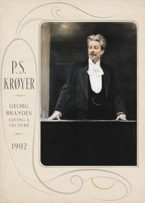 P.S. Krøyer Georg Brandes Giving a Lecture No4 - Plakat