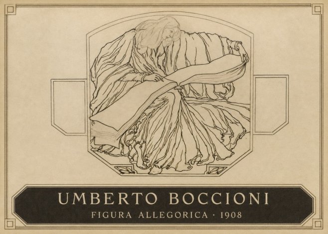 Umberto Boccioni Figura Allegorica No3 - Plakat