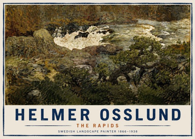 Helmer Osslund The Rapids No4 - Plakat
