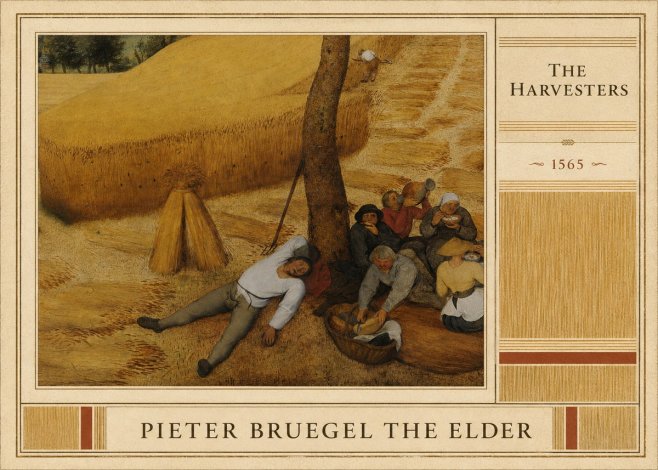 Pieter Bruegel The Harvesters V No4 - Plakat