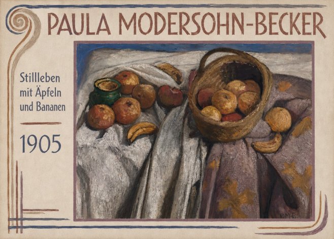 Paula Modersohn-Becker Stillleben Mit Äpfeln Und Bananen No1 - Plakat