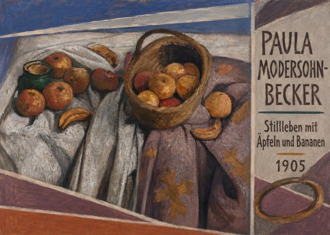 Paula Modersohn-Becker Stillleben Mit Äpfeln Und Bananen No4 - Plakat