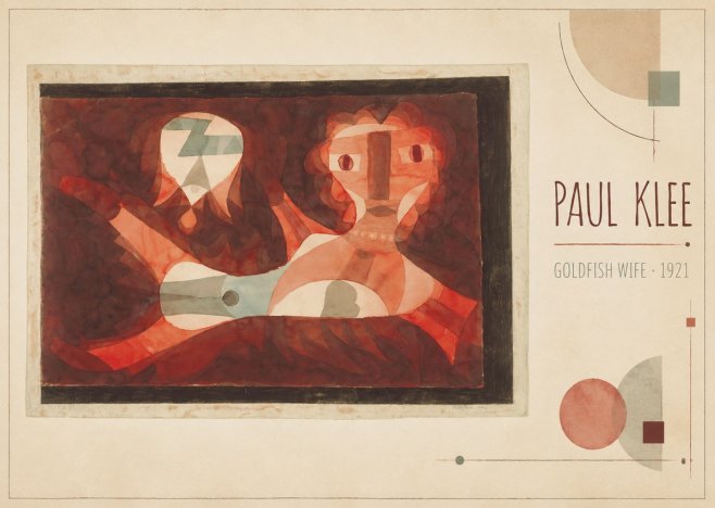 Paul Klee Goldfish Wife No3 - Plakat