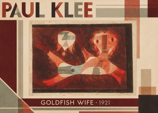 Paul Klee Goldfish Wife No4 - Plakat