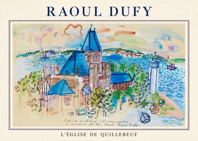 Raoul Dufy L'église De Quillebeuf No4 - Plakat