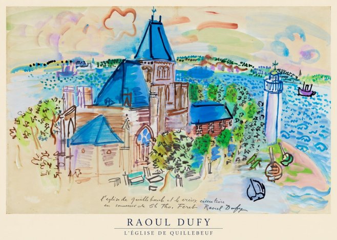 Raoul Dufy L'église De Quillebeuf No5 - Plakat