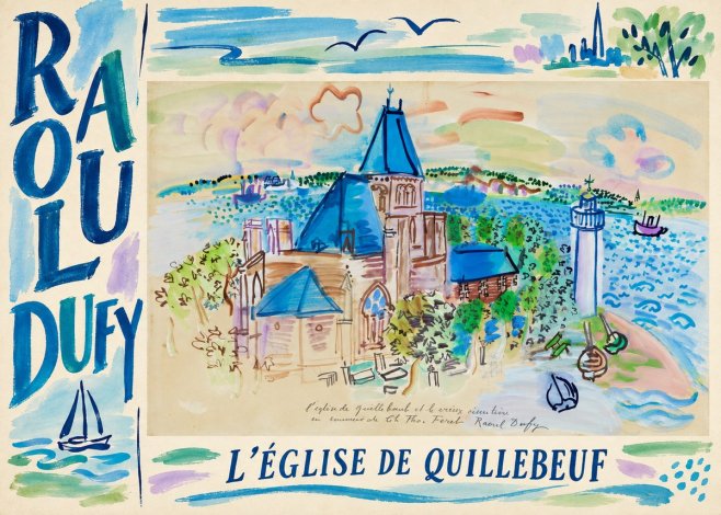 Raoul Dufy L'église De Quillebeuf No6 - Plakat