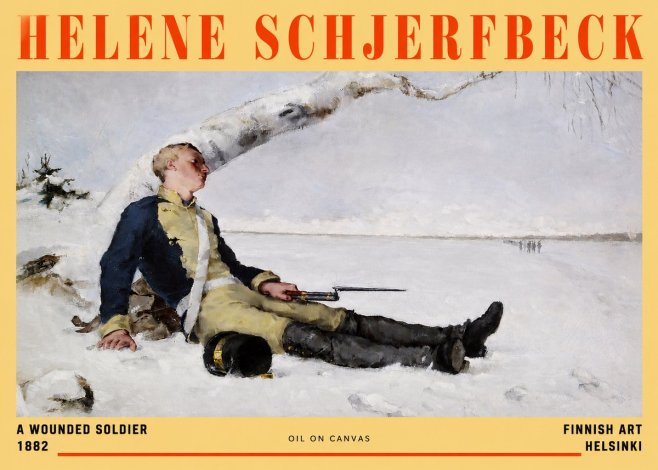 Helene Schjerfbeck A Wounded Soldier (1882) No2 - Plakat