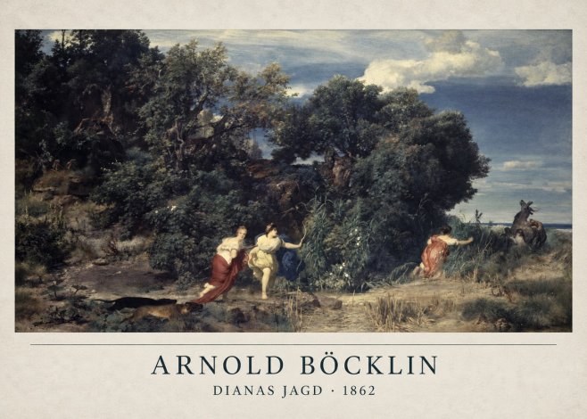 Arnold Böcklin Dianas Jagd No2 - Plakat