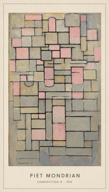Piet Mondrian Composition 8 No4 - Plakat