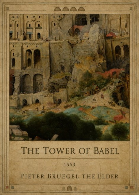 Pieter Bruegel The Tower of Babel XVII No1 - Plakat