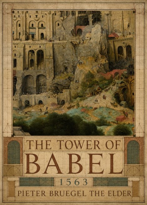 Pieter Bruegel The Tower of Babel XVII No2 - Plakat