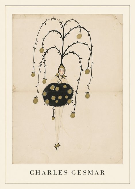 Charles Gesmar Figure with Hanging Orbs No4 - Plakat