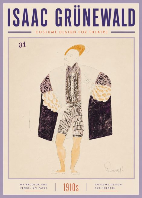 Isaac Grünewald Costume Design for Theatre No6 - Plakat