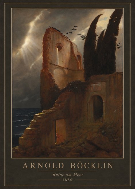 Arnold Böcklin Ruine Am Meer II No1 - Plakat