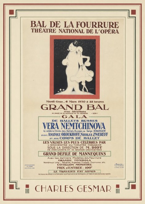 Charles Gesmar Bal De La Fourrure III No1 - Plakat