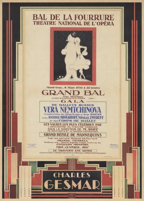 Charles Gesmar Bal De La Fourrure III No4 - Plakat