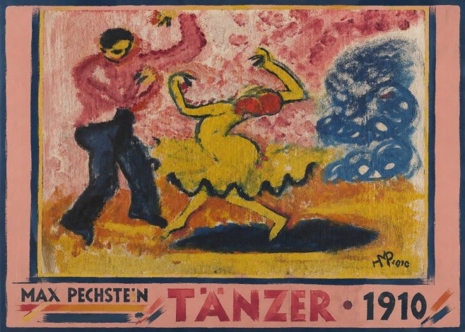 Max Pechstein Tänzer • 1910 No3 - Plakat