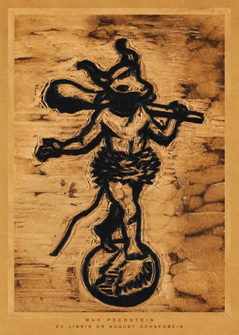 Max Pechstein Ex Libris Dr August Ochsenbein No6 - Plakat
