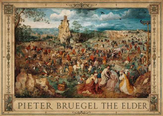 Pieter Bruegel The Procession to Calvary No1 - Plakat