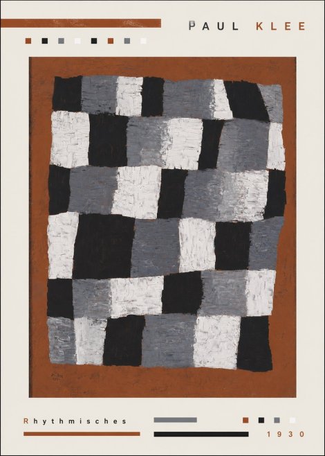 Paul Klee Rhythmisches No3 - Plakat