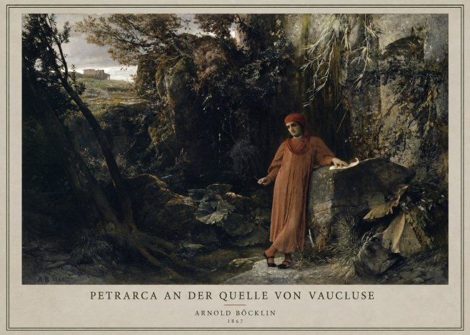 Arnold Böcklin Petrarca an Der Quelle Von Vaucluse No3 - Plakat